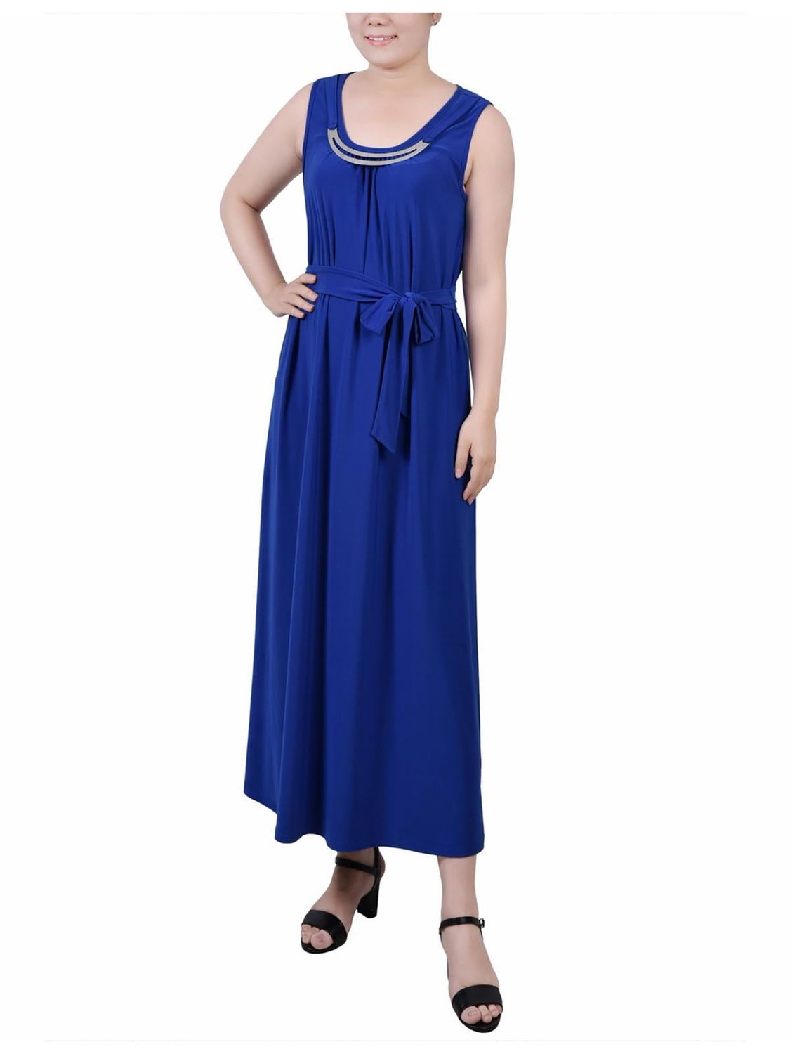 Ny Collection Petite Ankle Length Sleeveless Dress - Surf the Web