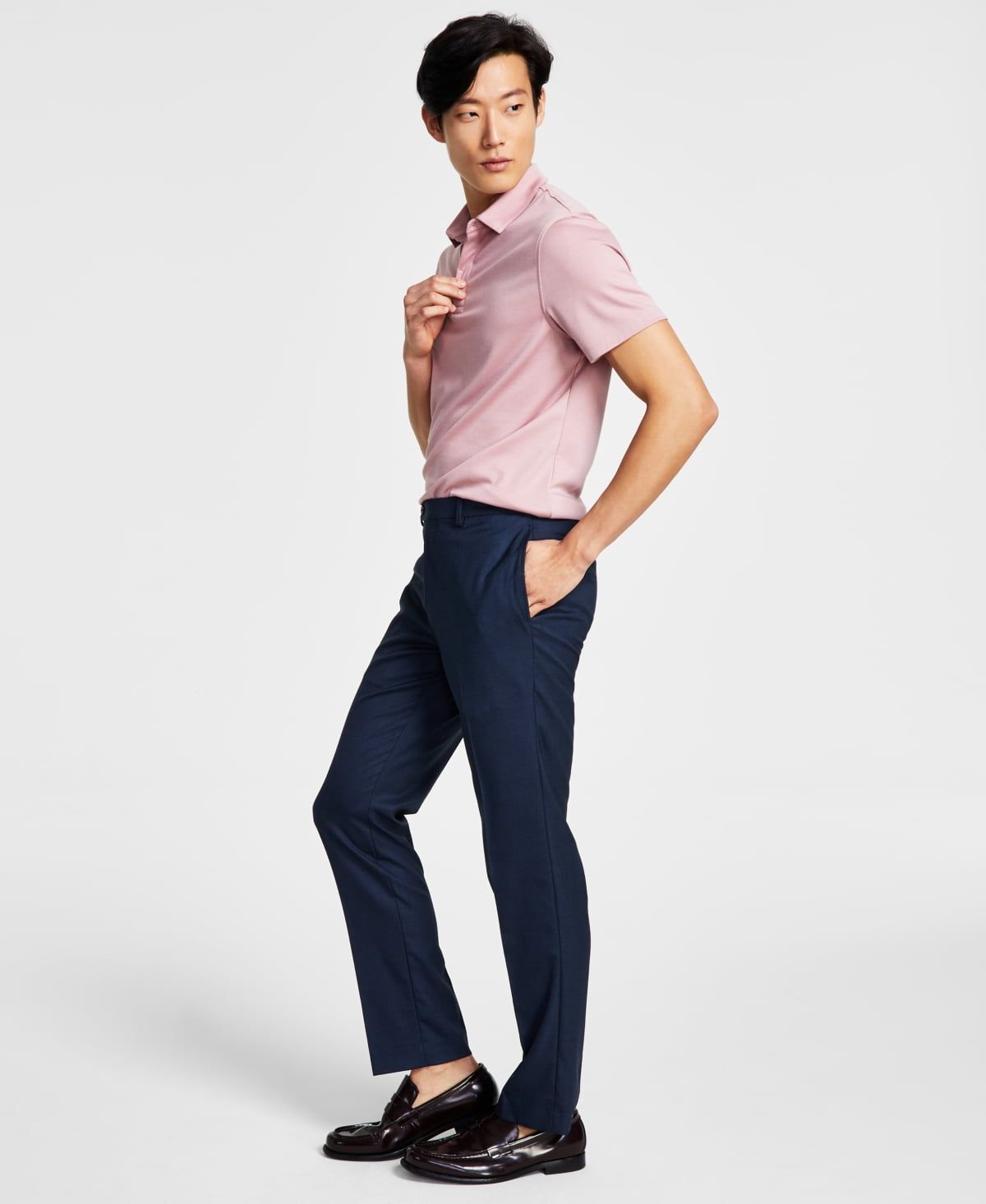 Calvin Klein Men&#39;s Slim Fit Dress Pants Blue Size 34X30