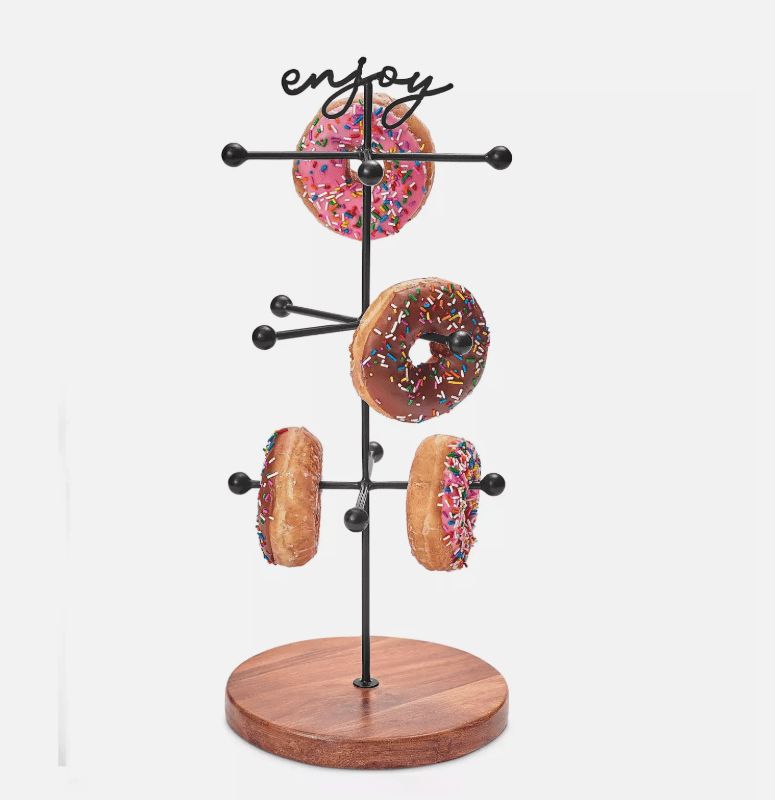 The Cellar Mixed Materials Donut Stand, C No Color