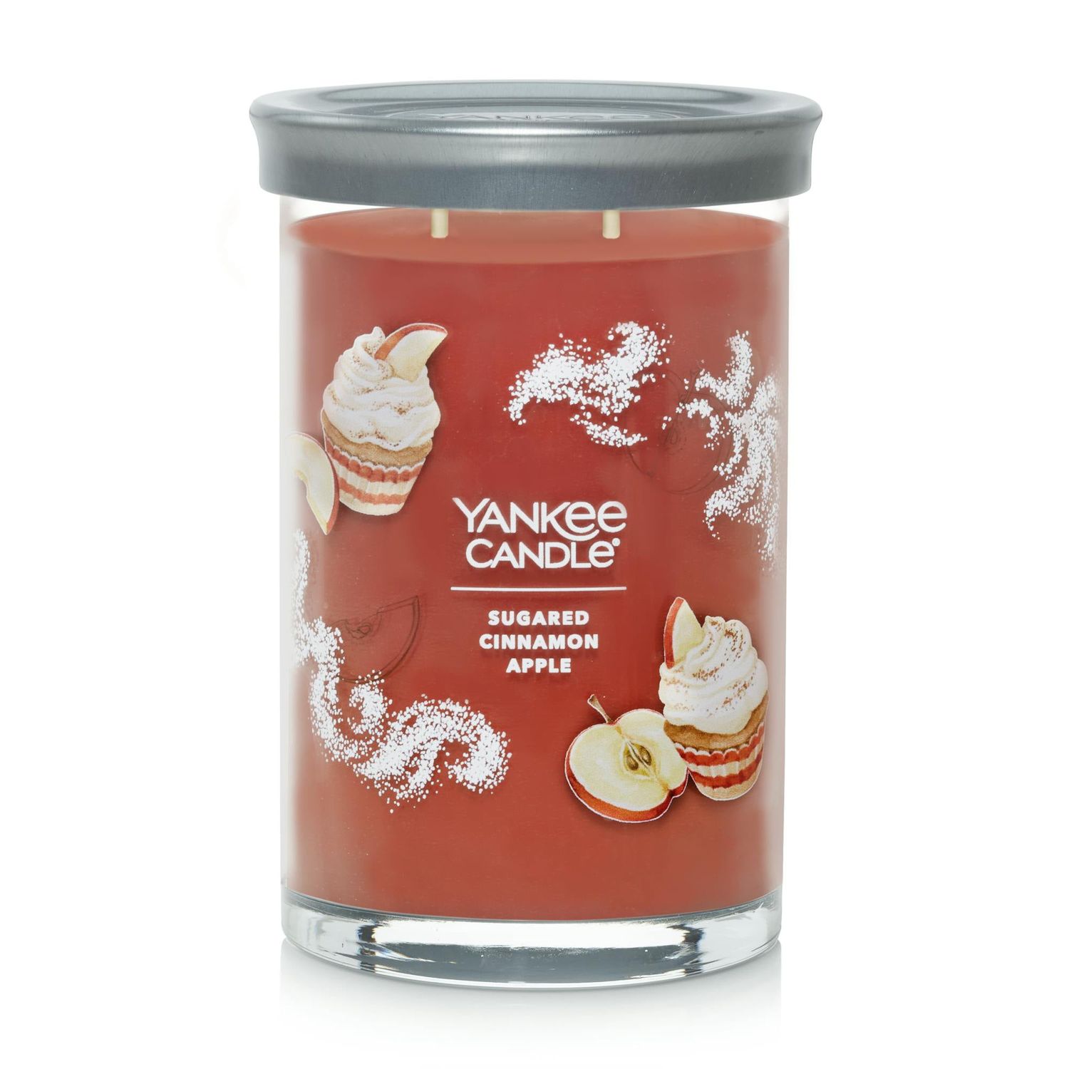 Yankee Candle Signature Large 2-Wick Candle, Sugared Cinnamon Apple, 20 oz