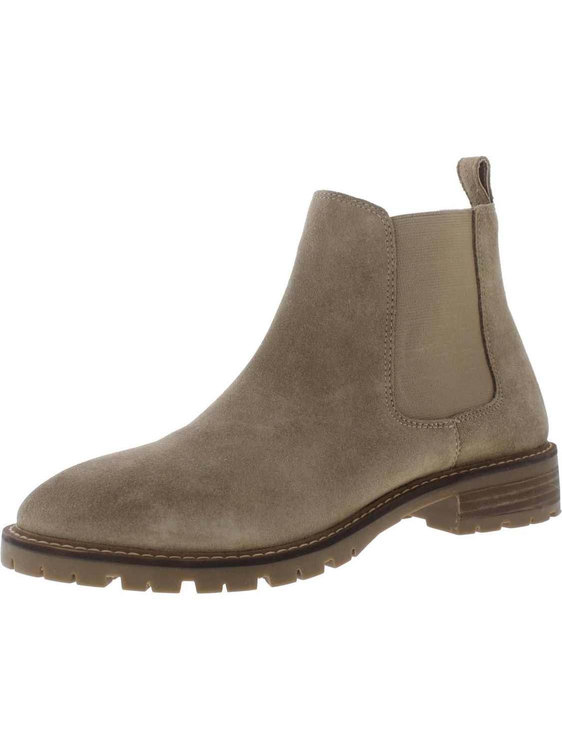 Steve Madden Womens Leopold-F Leather Round Toe Chelsea Boots