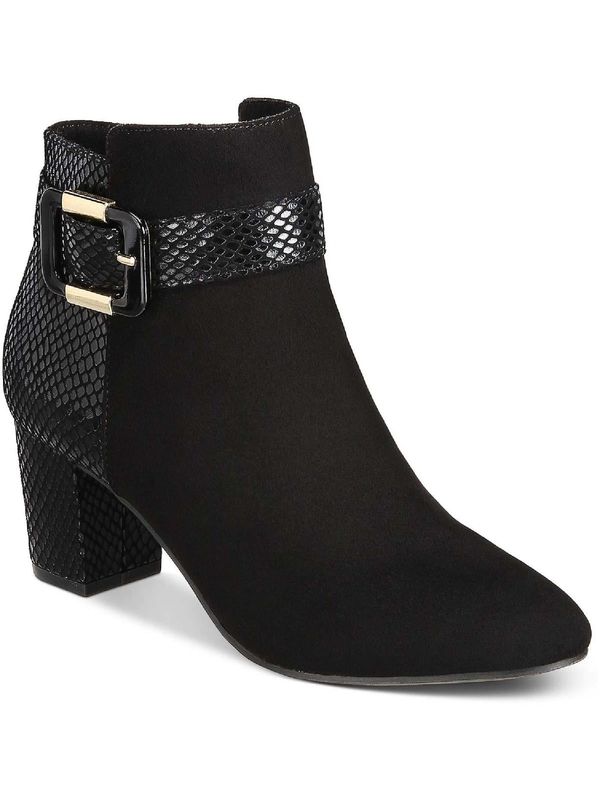 Karen Scott Ivyy Mixed-Media Booties Black Micro 9.5M