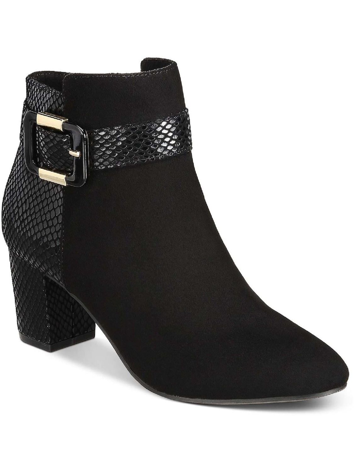Karen Scott Ivyy Mixed-Media Booties Black Micro 9.5M