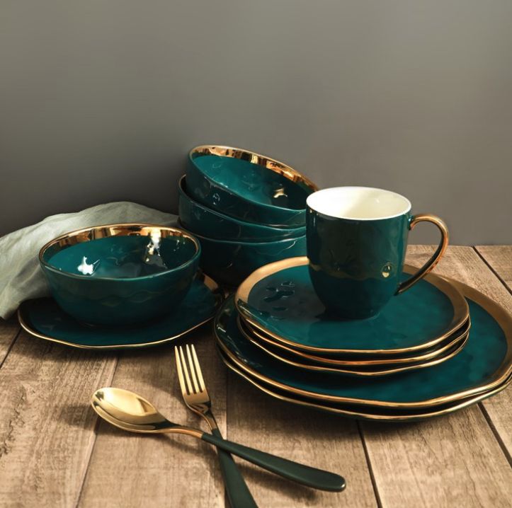 Stone Lain Stone Lain Florian 32 Pc. Dinn Green 32 Count