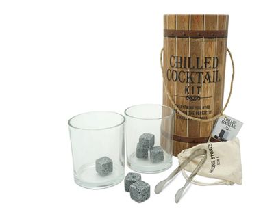 TMD Holdings Chilled Whiskey Stone Cocktail Light Pastel Brown