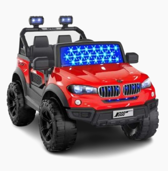 Kids Electric Ride-On SUV - Off-Road 4x4 Toy Car,Kawaii Kids 4 x 4 Electric Battery Operated Big Size Jeep - Electric Car for Kids - Ride on Toy Car with Bluetooth Music &amp; Winidshield Lights for Kids.