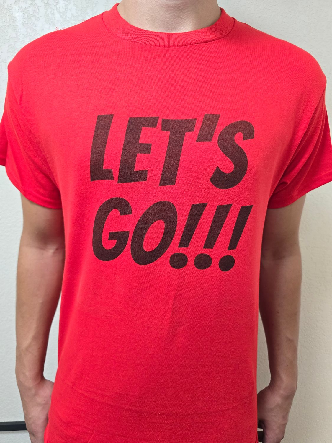 "LET'S GO" with Hot Dog Guys Logo