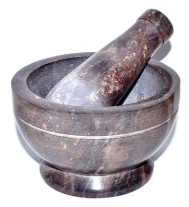 4&quot; Natural Mortar and Pestle Set