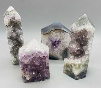 Amethyst Obelisk W Druse On Front 1.0-1.33 lbs.