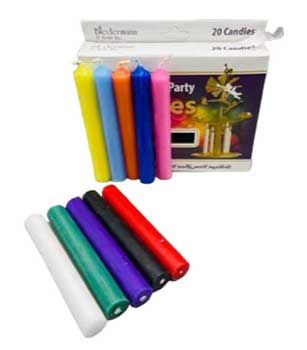 1/2&quot; Assorted Chime Candle 20-pack