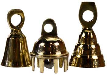 Brass Witch Bells 3/4&quot; (Set of 12)
