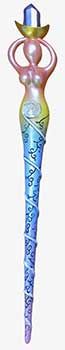 Goddess Spiral Wand 13 1/2&quot;