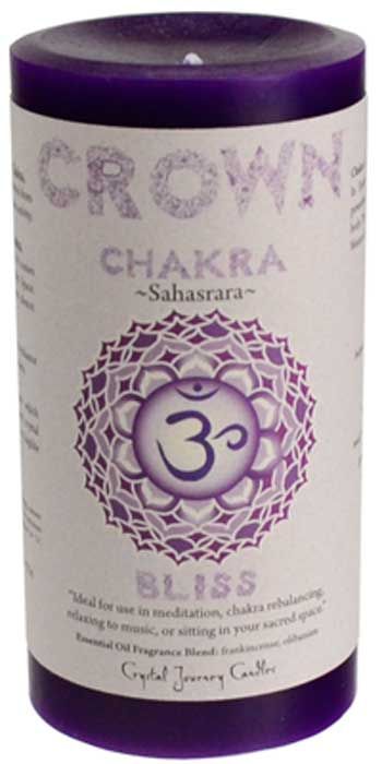 Crown Chakra Pillar Candle 3&quot; x 6&quot;
