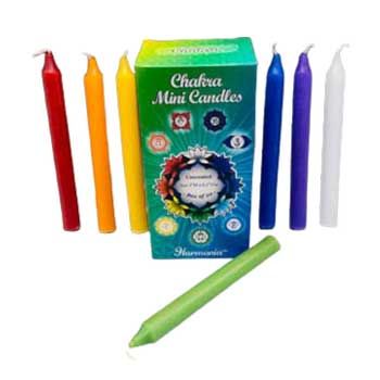 1/2&quot; dia 5&quot; long Chakra chime candle 20 pack