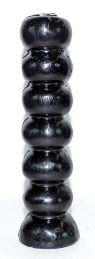 6 1/2&quot; Black Seven Knob candles