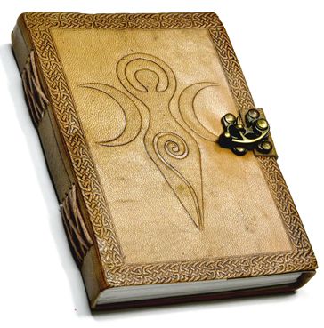 Goddess of Earth Embossed leather w/ latch Journal 5&quot; x7&quot;