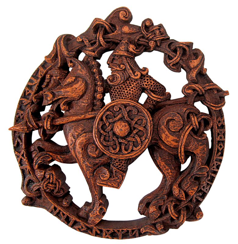 Dryad Design Viking Norse God Odin Wall Plaque