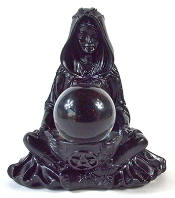 Witch Gazing Ball ~ 50 mm Clear Gazing Ball
