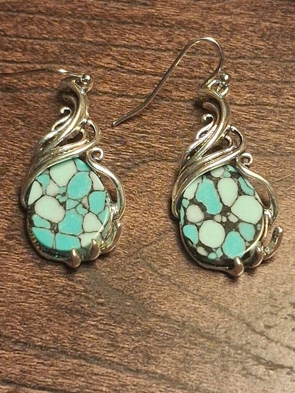 Bohemian Style Shepherd's Hook Dangle Earrings