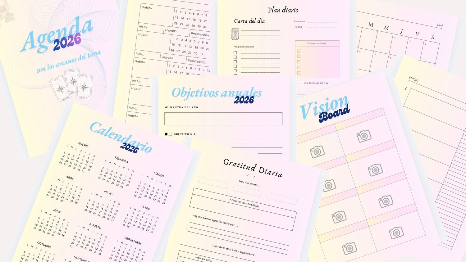 Agenda/journal Tarot 2026-2027-2028