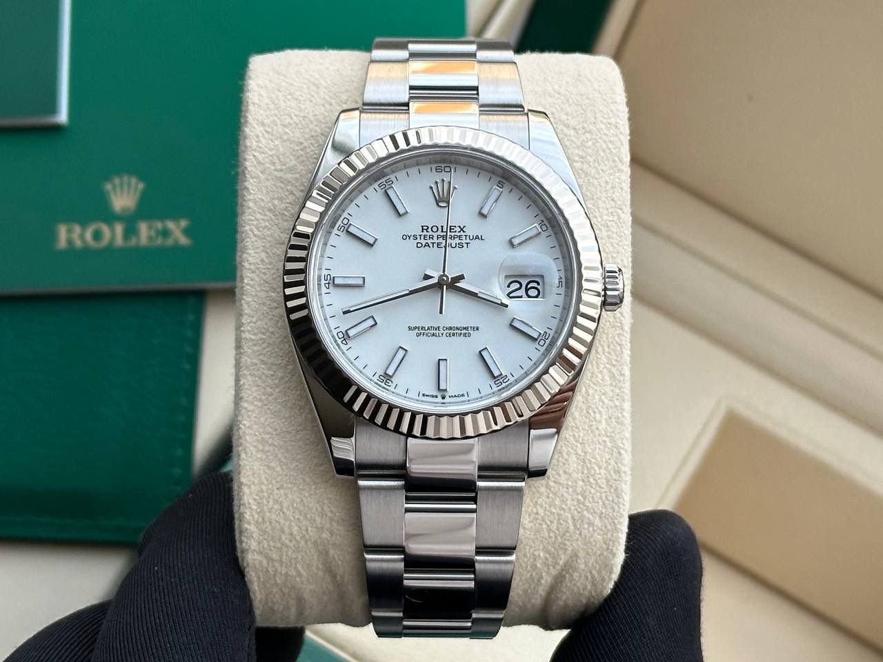 Rolex Datejust 41 Gold/Steel White Dial