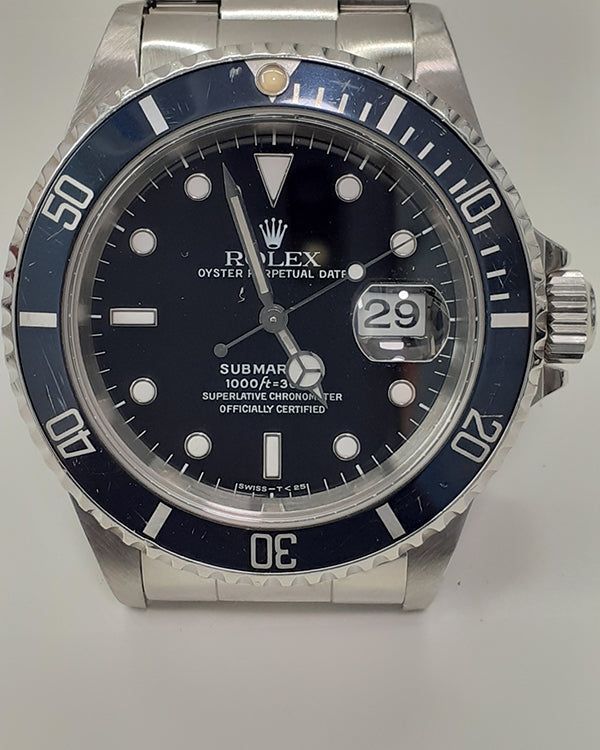 1997 Rolex Submariner Date 40MM Black Dial Oyster Bracelet (16610)