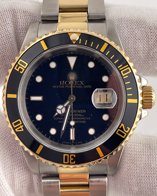 1997 (U Serial) Rolex Submariner Date 40MM Black Dial Two-Tone Oyster Bracelet