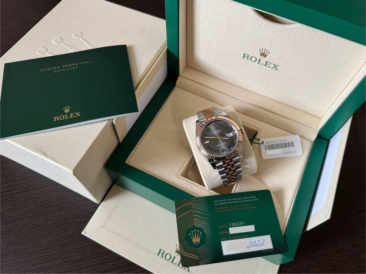 Rolex Datejust 41 Steel/Everose Gold “Wimbledon”