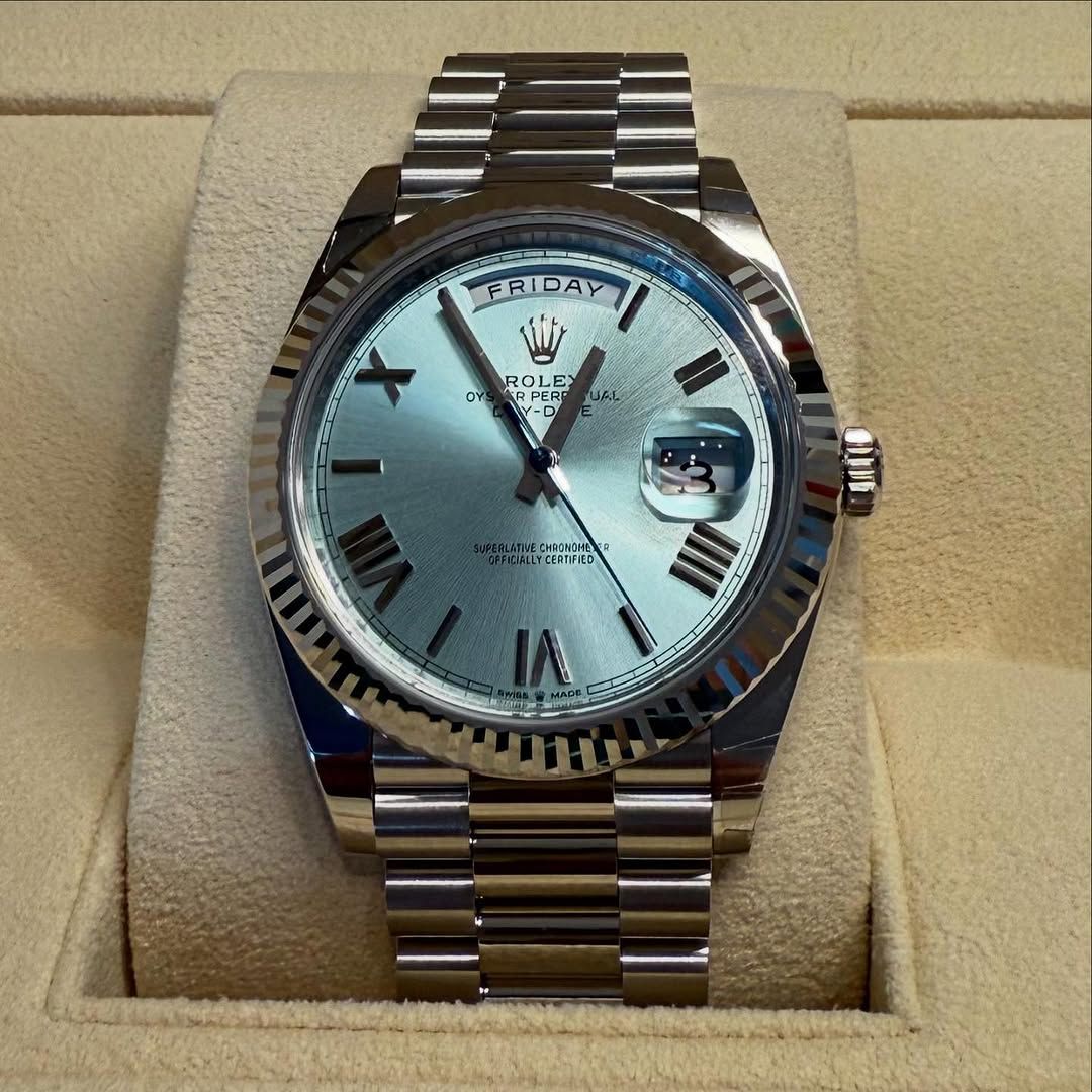 Rolex Day date Platinum &quot; Ice Blue Dial