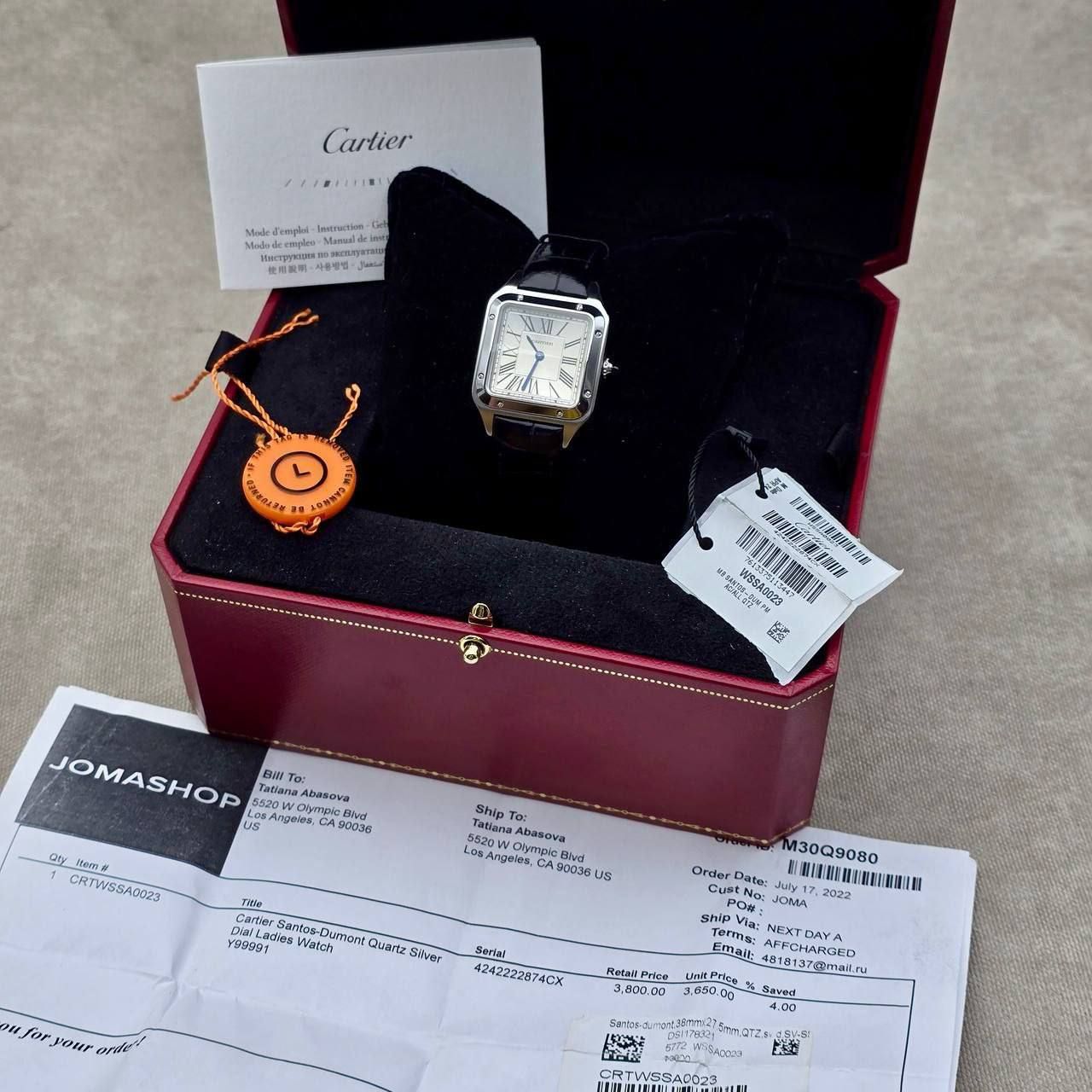 Cartier Santos-Dumont 38X28mm