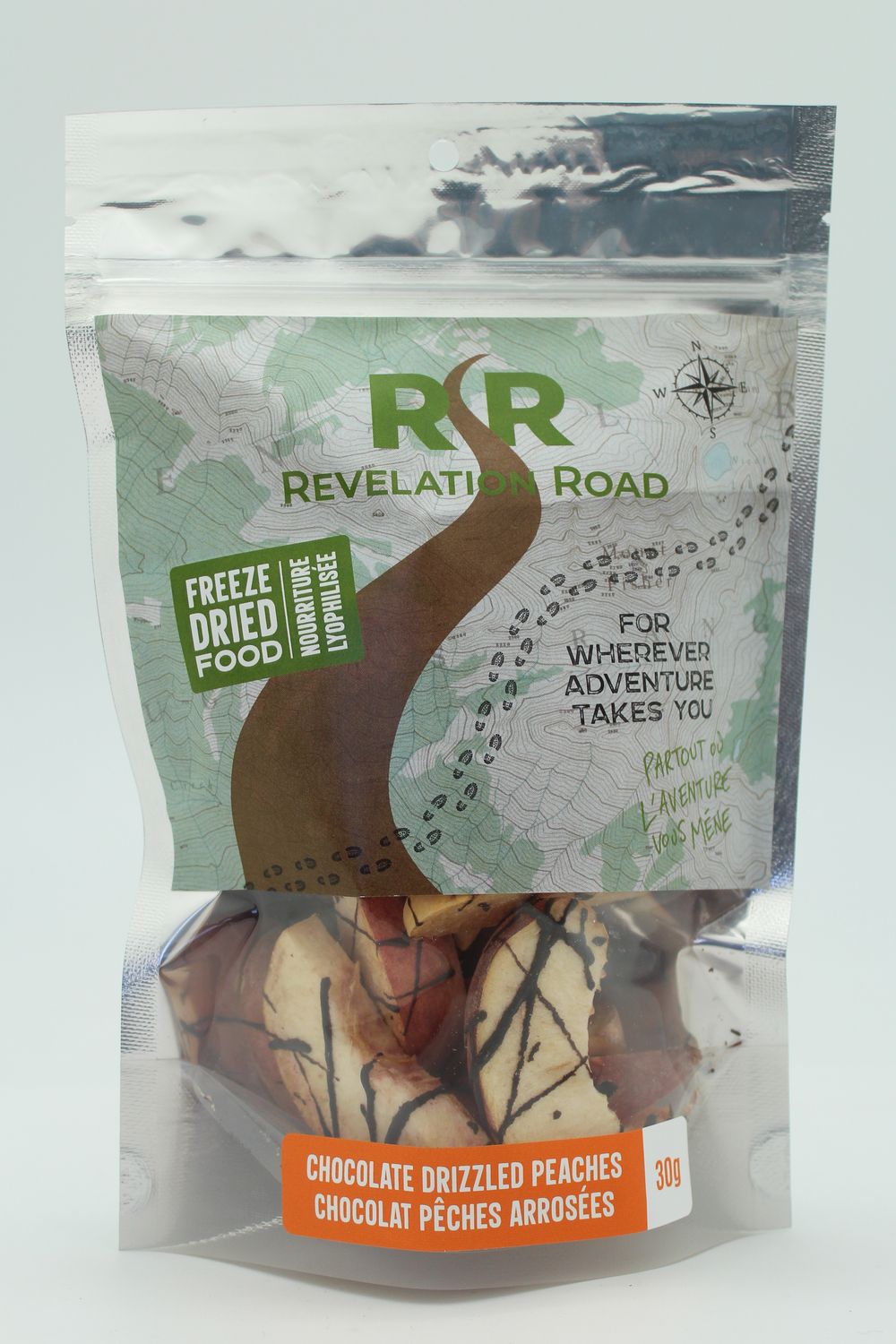 Chocolate Drizzled Peaches 30 Grams