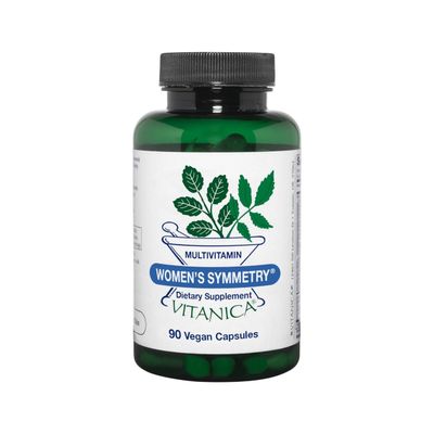 Vitanica Women&#39;s Symmetry, High Potency Multivitamin and Mineral, Vegan/Vegetarian, 90 Capsules