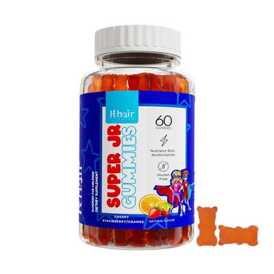 Khair Halal Kids Multivitamins - Vegetarian, Non-GMO, Gluten Free, Gelatin Free - Essential Vitamins for Kids: Vitamin A C E D B12 &amp; Vitamin B6-60 Gummies