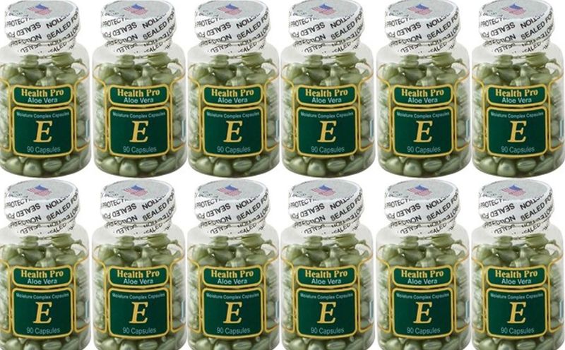 Aloe Vera Vitamin E Moisture Complex (90 Capsules) - 12 Pack