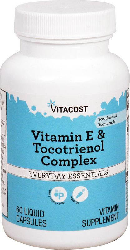 Vitacost Vitamin E &amp; Tocotrienol Complex - 60 Liquid Vegetarian Capsules