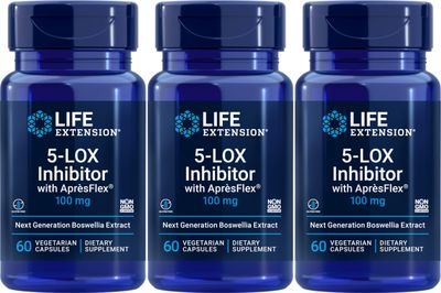 Life Extension - 5-Lox Inhibitor with Apresflex - 100 Mg - 60 Vcaps (Pack of 3)