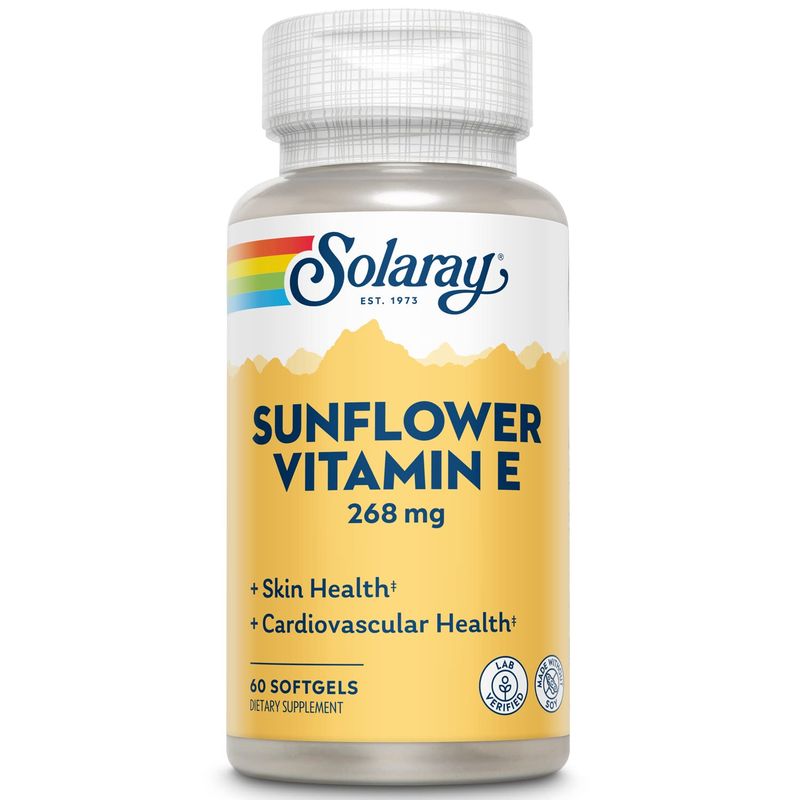 Solaray Super Bio E Sunflower, Softgel (Btl-Plastic) 400IU | 60ct