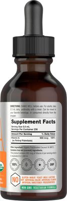 Horbach Vitamin A Liquid | 4 fl oz | Supplement with Organic Fractionated Coconut Oil | Non-GMO, Gluten Free