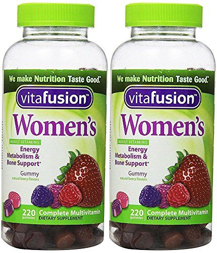 Vitafusion XiitLB Womens Complete Multivitamin Natural Berry Flavors, 220 Gummies (2 Pack)