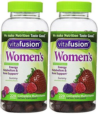 Vitafusion XiitLB Womens Complete Multivitamin Natural Berry Flavors, 220 Gummies (2 Pack)