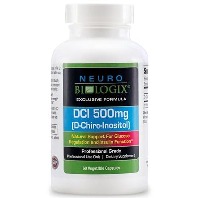 Neuro biologix High-Potency D-Chiro-Inositol Capsules 500mg - Comprehensive D Chiro Inositol Supplement to Support Hormone Balance, Mood and Energy - 60 Veggie Caps