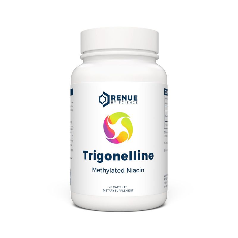 Renue By Science Trigonelline | High Strength Trigonelline TRG Methylated Niacin - 250mg Trigonilline Supplement Capsules | Non-GMO | Made in The USA &amp; Third-Party Tested