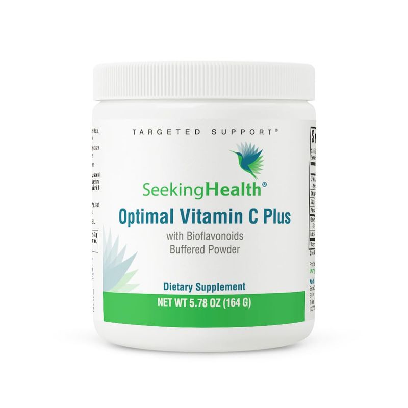 Seeking Health Optimal Vitamin C Plus - Vitamin C Powder Supplement with Calcium Ascorbate &amp; Magnesium - Immune Support Supplement - 40 Servings