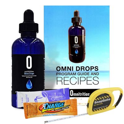 Omni Drop Program , Authentic Omnitrition - Basic Bundle Includes*** 4 oz Bottle Omni Drops with Vitamin B12 Program Guide, Samples and a Snapgate 10 Ft. Carabiner Tape Measure