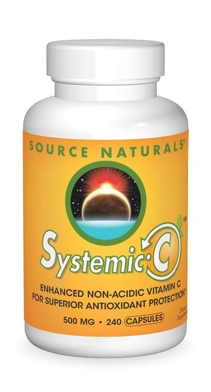 Source Naturals Systemic C, 500mg - 240 Capsules