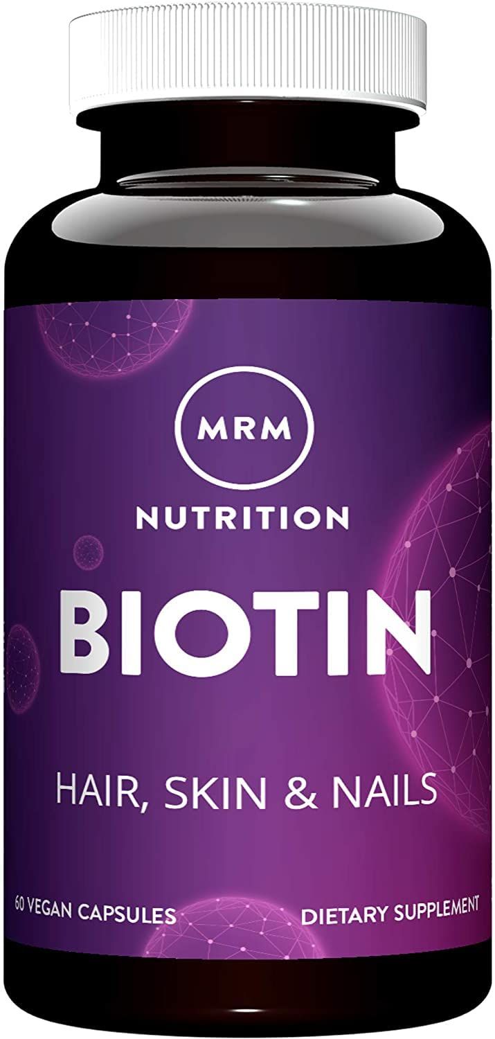 MRM Nutrition Biotin | Hair + Skin + Nails | Cellular Energy | Vegan + Gluten-Free | Non-GMO Project Verified | 60 Servings