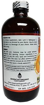 Raw Garden Natural Liquid Vitamin C with Rose Hip,Amla,Camu Camu, Acerola, 1 Pack 16 OZ Glass Bottle