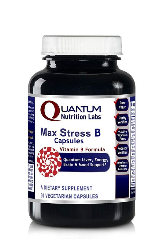 Quantum Nutrition Labs Max Energy Bs - Vitamin B Complex, Methylated B Complex Vitamins with Vitamin B1, B6, B12, Thiamin, Folate and Biotin - 60 Vegetarian Capsules