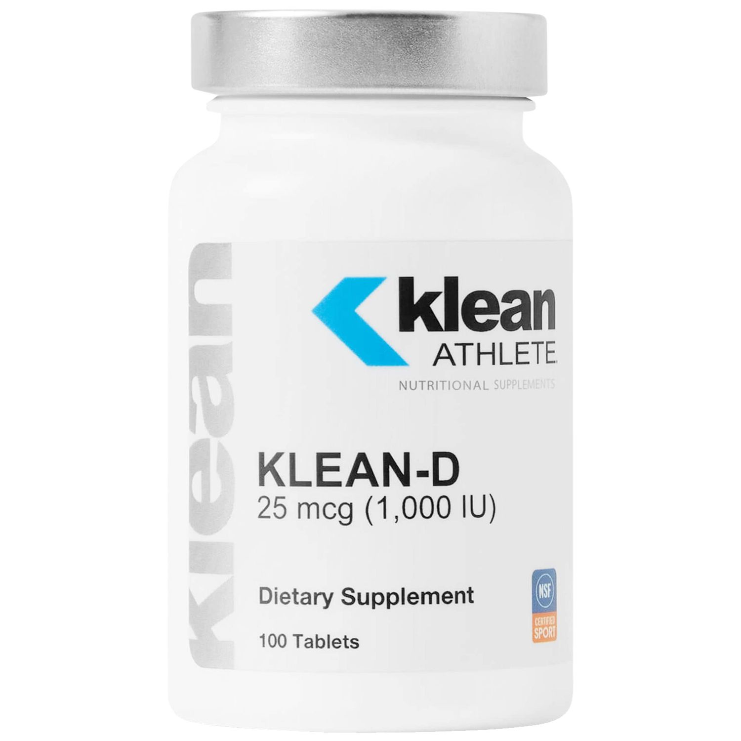 Klean ATHLETE Klean-D 25 mcg (1,000 IU) | Targeted Support When The Body Can&#39;t Produce Vitamin D Naturally | NSF Certified for Sport | 100 Tablets