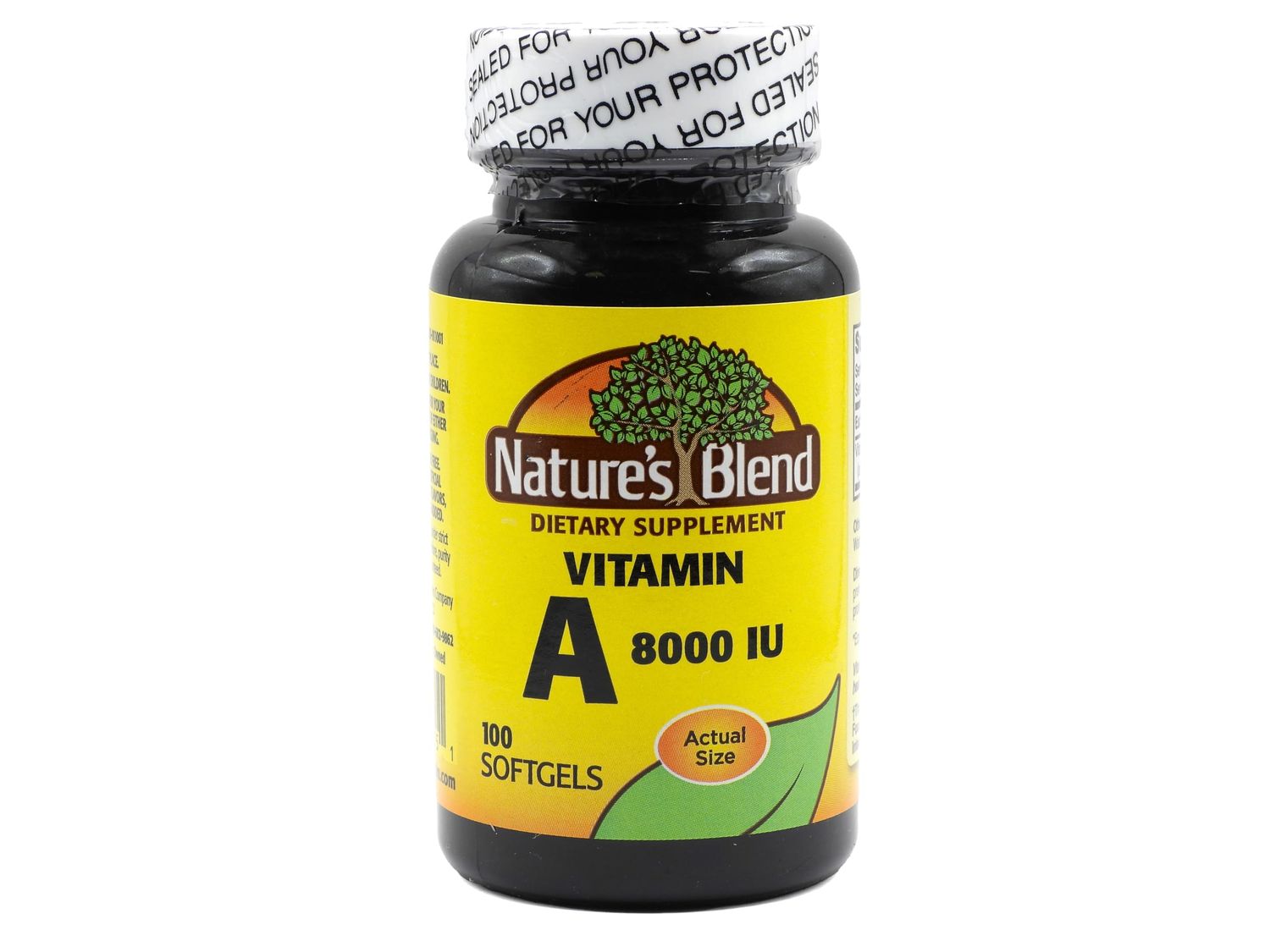 Nature&#39;s Blend Vitamin A 8,000 IU 100 Softgels